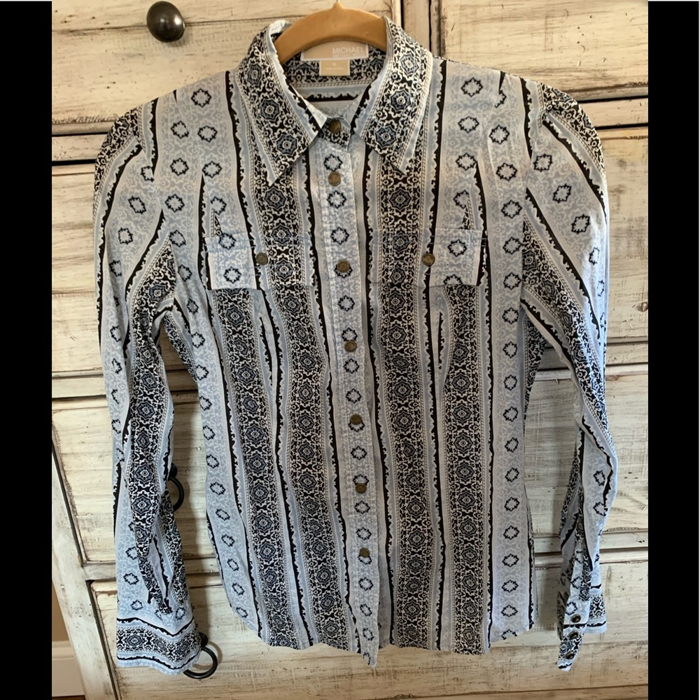 Michael Kors snap button shirt